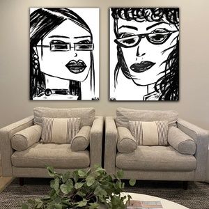 "The Girls" by eila | Set of Canvas Prints